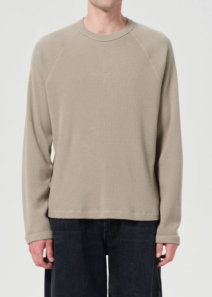 Payson Waffle Tee in Wicker