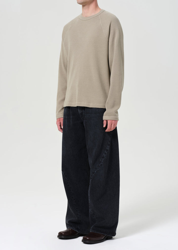 Payson Waffle Tee in Wicker