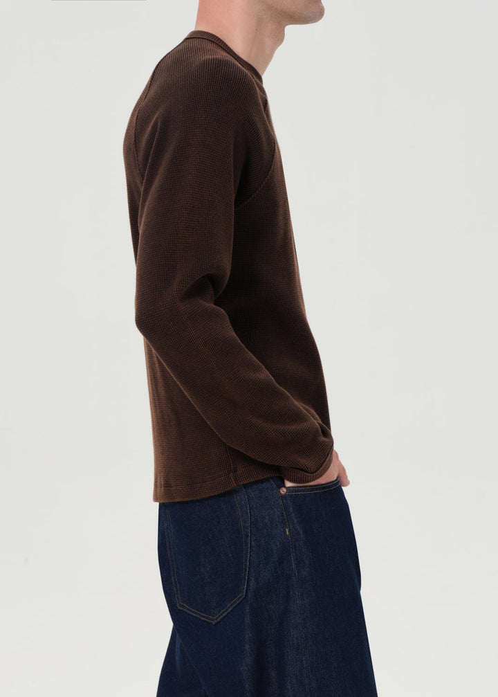 Payson Waffle Tee in Aerosol