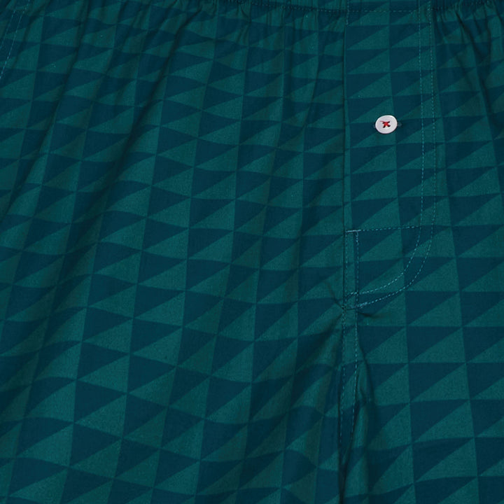 Pilgrim Surf + Supply Pennant Repeat Boxer Short - Marine