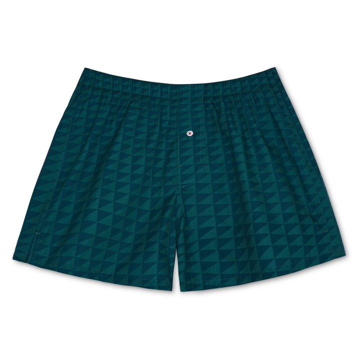 Pilgrim Surf + Supply Pennant Repeat Boxer Short - Marine