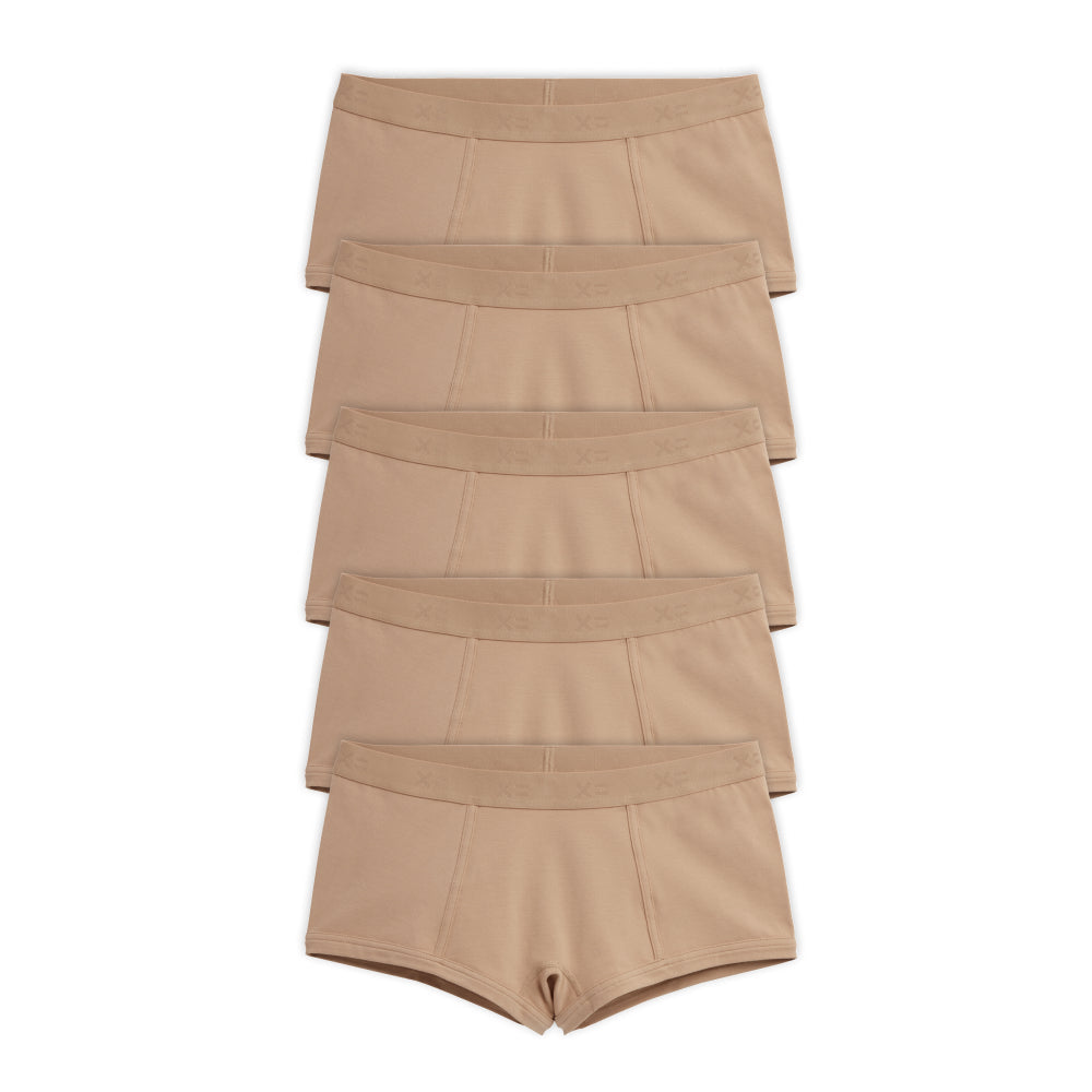 Boy Shorts 5-Pack - Cotton Chai