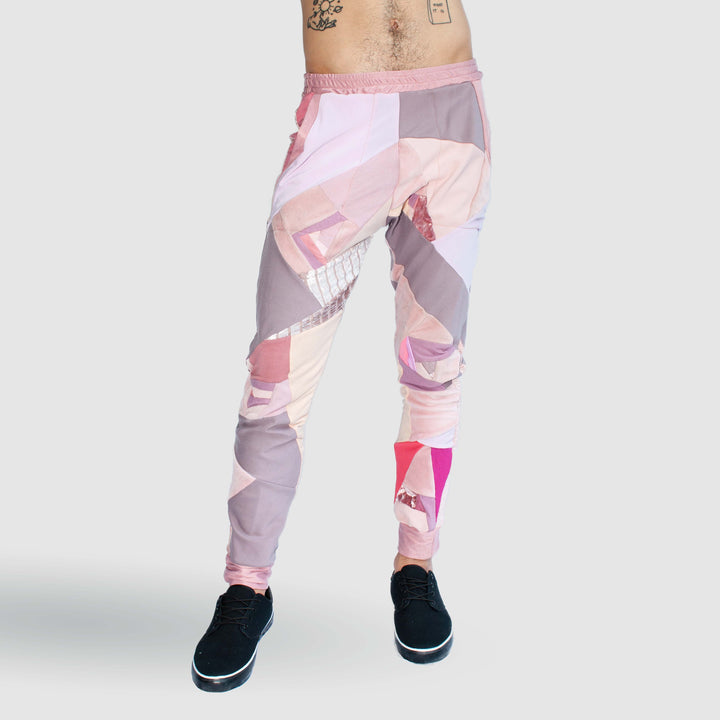 pink 'all-over reroll' jogger