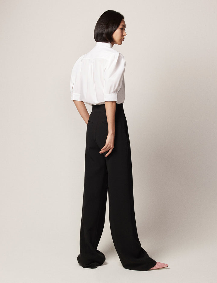Short Sleeve Exaggerated Bow Blouse - Resale