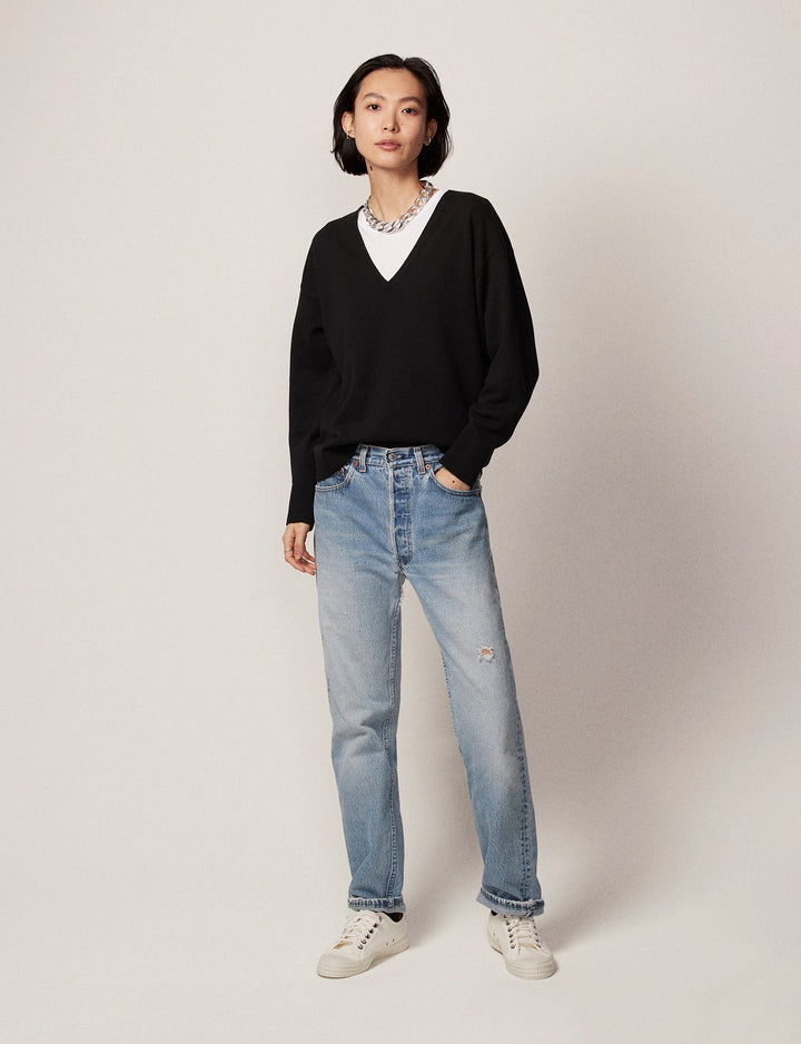 Cashmere V Neck Sweater - Resale