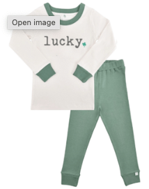 pajamas | lucky basic green