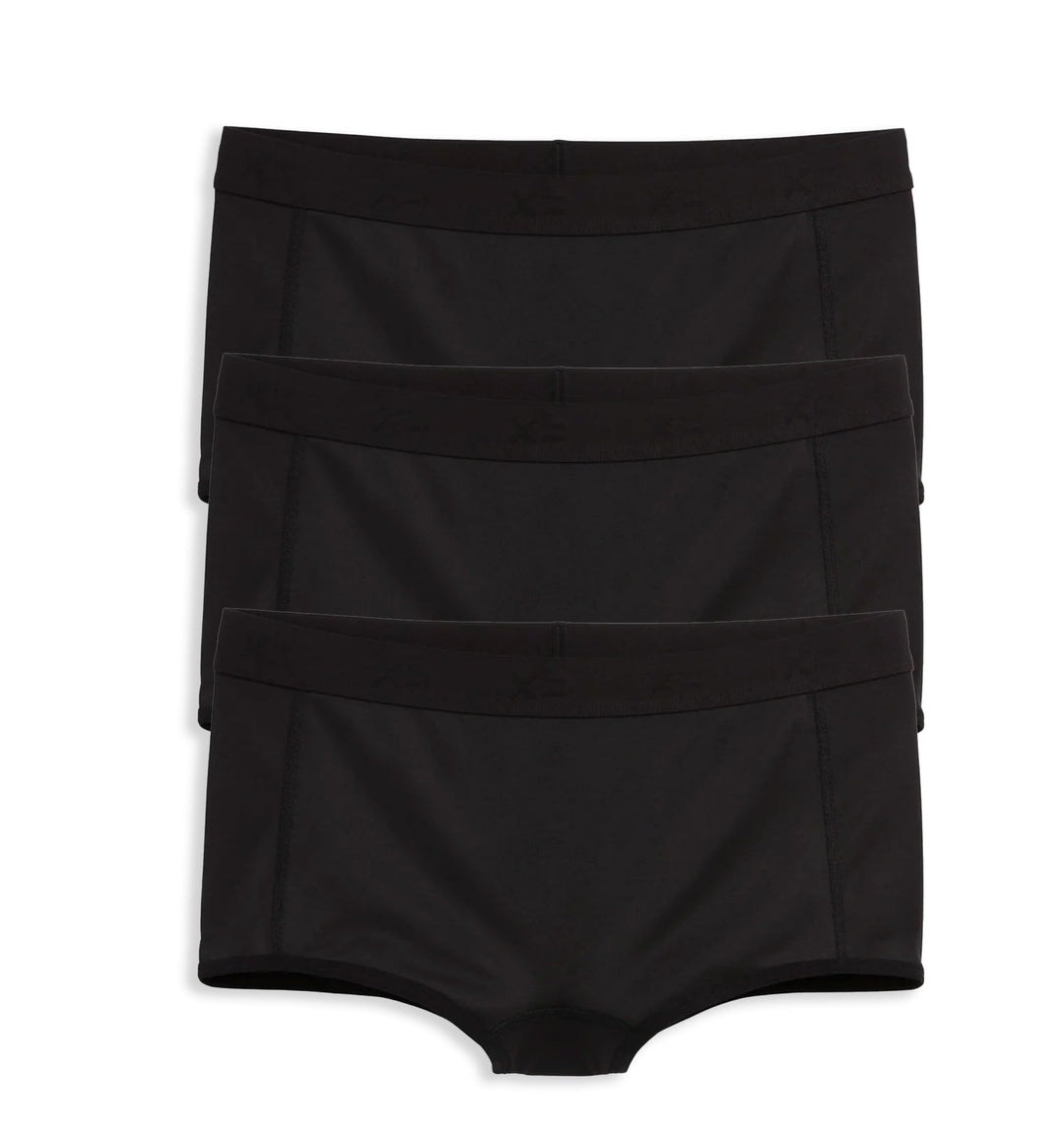 Tucking Boy Shorts 3-Pack - X= Black