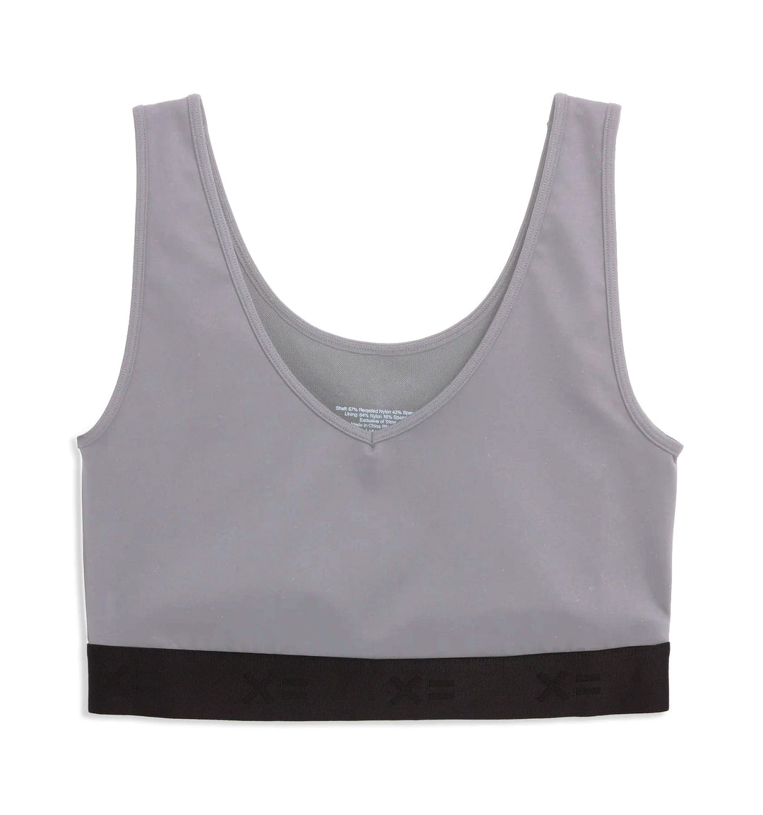 V Neck Compression Top - Ultimate Gray