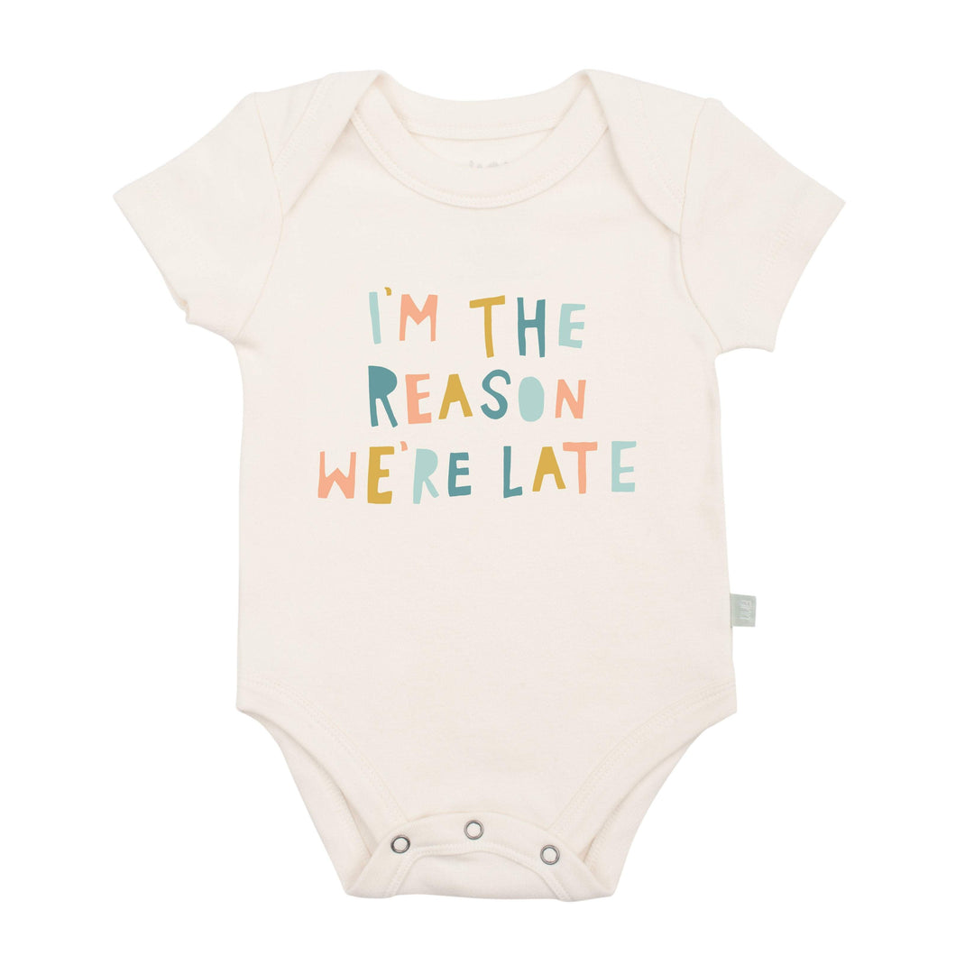 graphic bodysuit | reason we are late