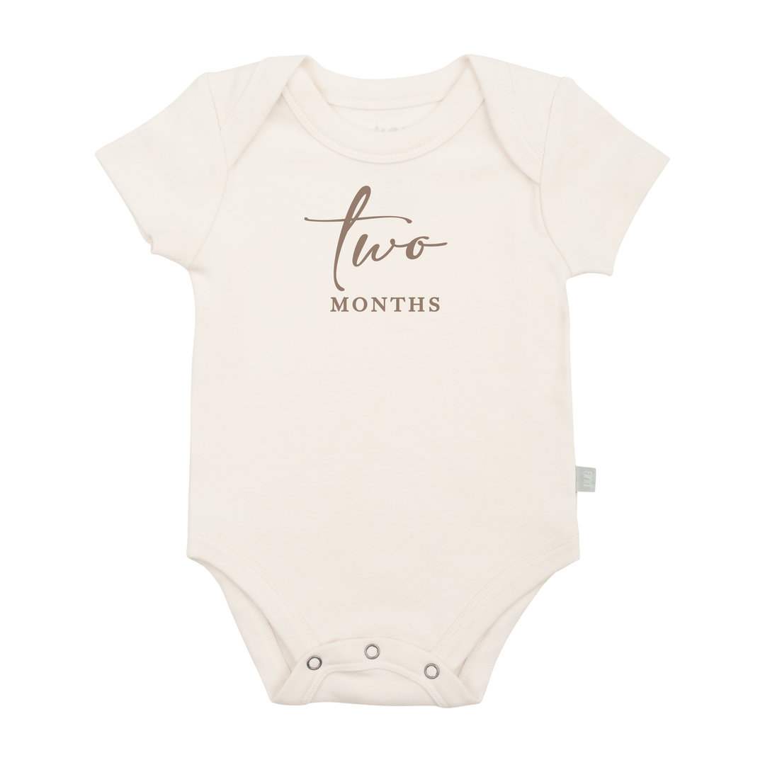 graphic bodysuit | two months milestone taupe