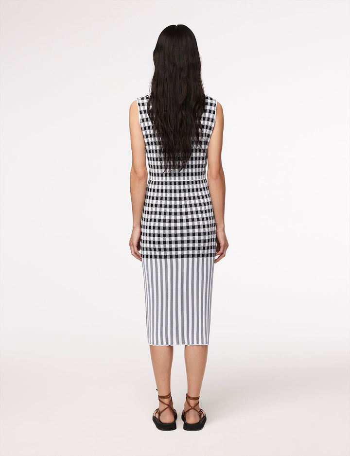 Gingham Knit Dress