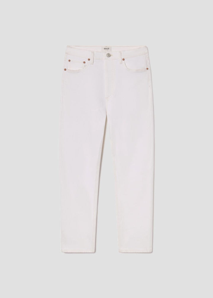 90's Pinch Waist High Rise Straight in Marshmellow