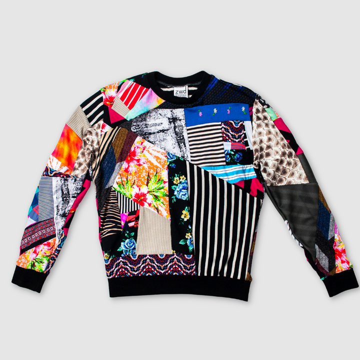 mixed print 'all-over reroll' sweatshirt