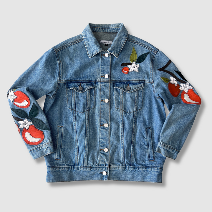 denim 'freshly squeezed' jacket