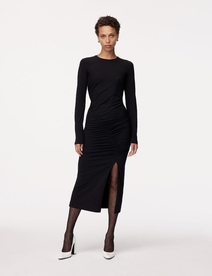 Ruched Long Sleeve Dress