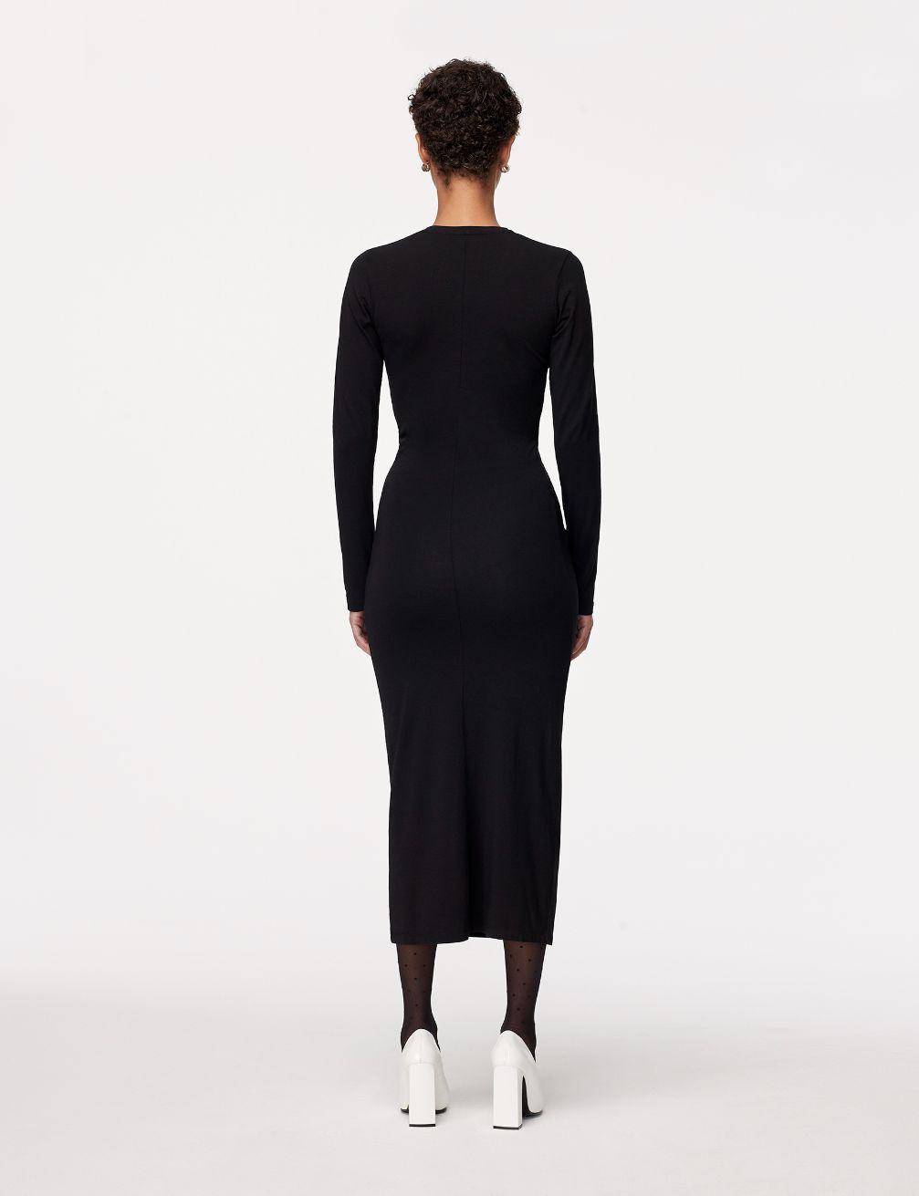 Ruched Long Sleeve Dress