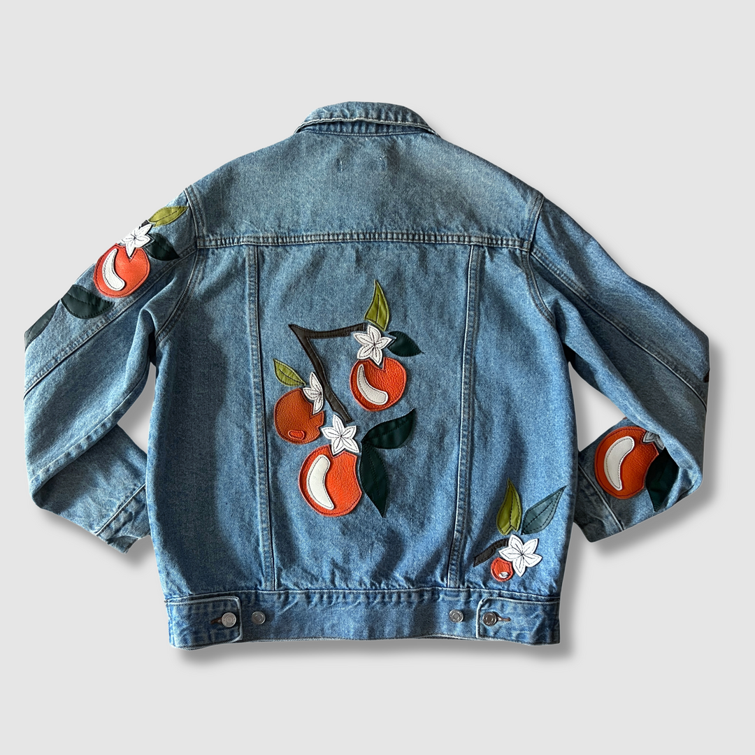 denim 'freshly squeezed' jacket