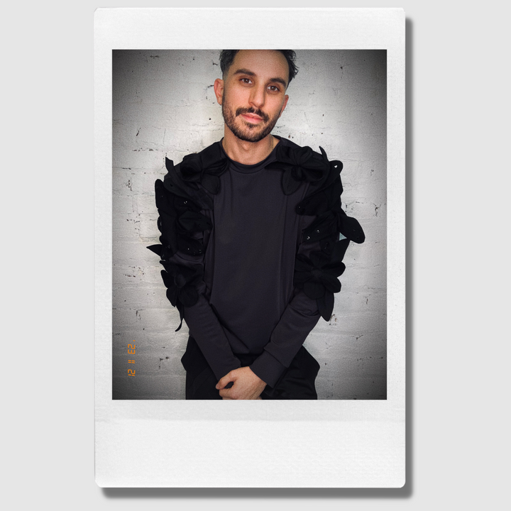 'pitch black botanicals' crewneck sweatshirt