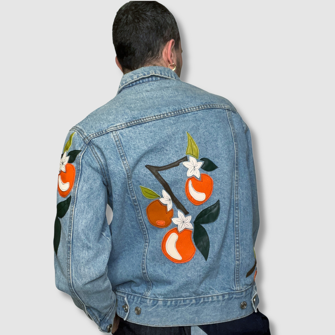 denim 'freshly squeezed' jacket