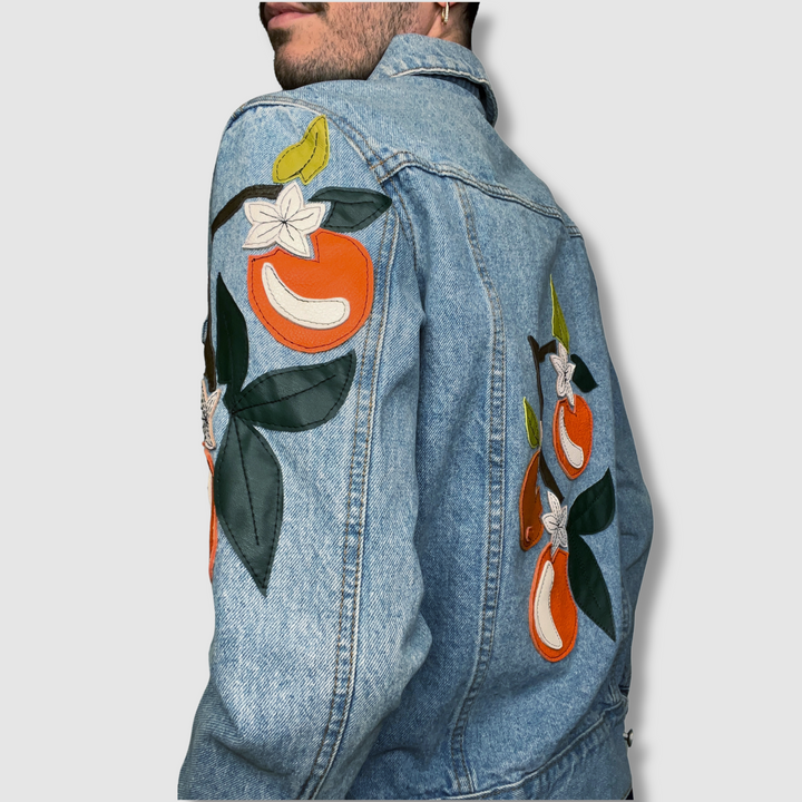 denim 'freshly squeezed' jacket