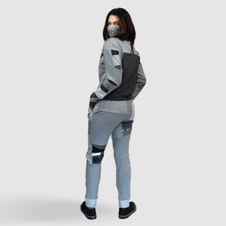 gray 'all-over reroll' jogger