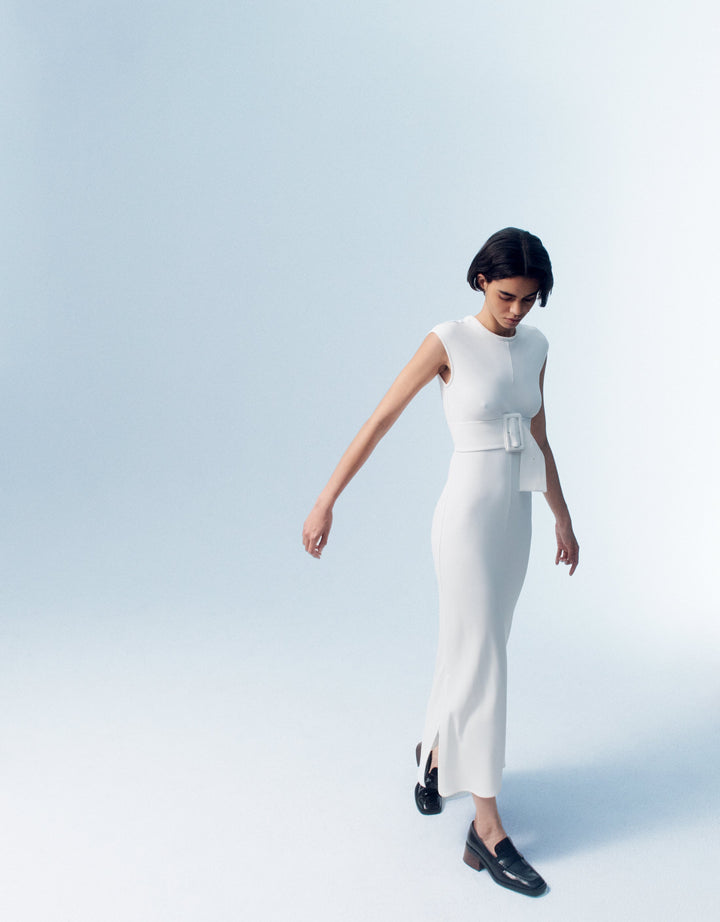 Bias Belted Dress - Resale