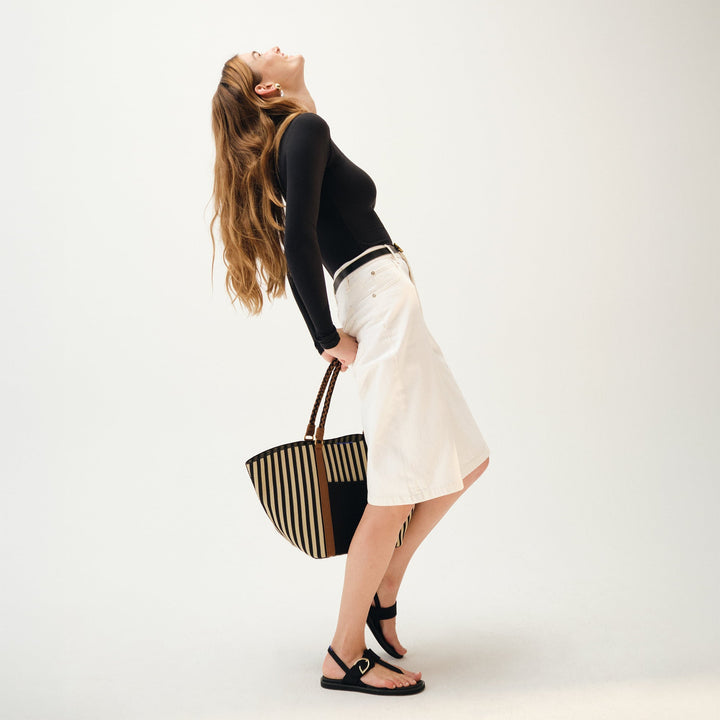 The Summer Tote - Black Tie