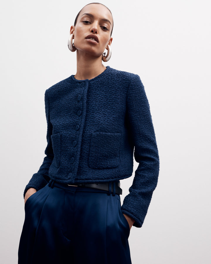 Cropped Tweed Jacket