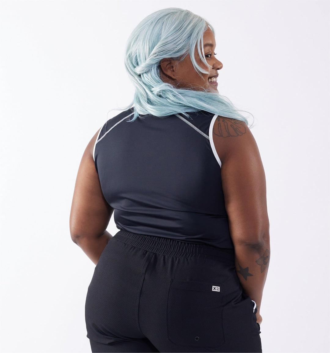 Swim Tank - Black Novelty