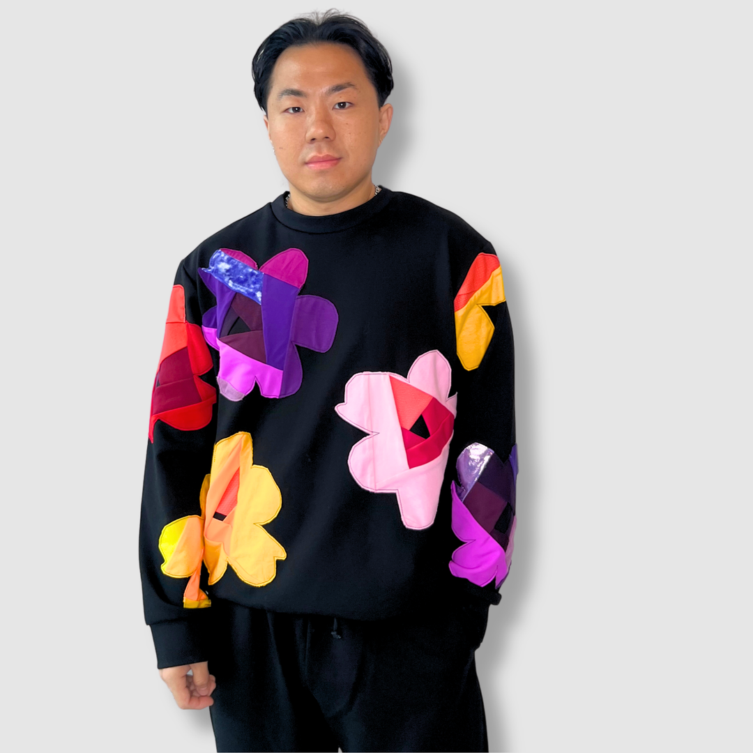 'pop art florals' sweatshirt