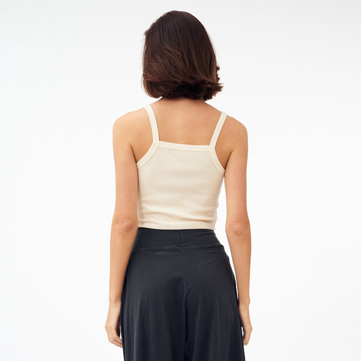 Ribbed Tencel Crop