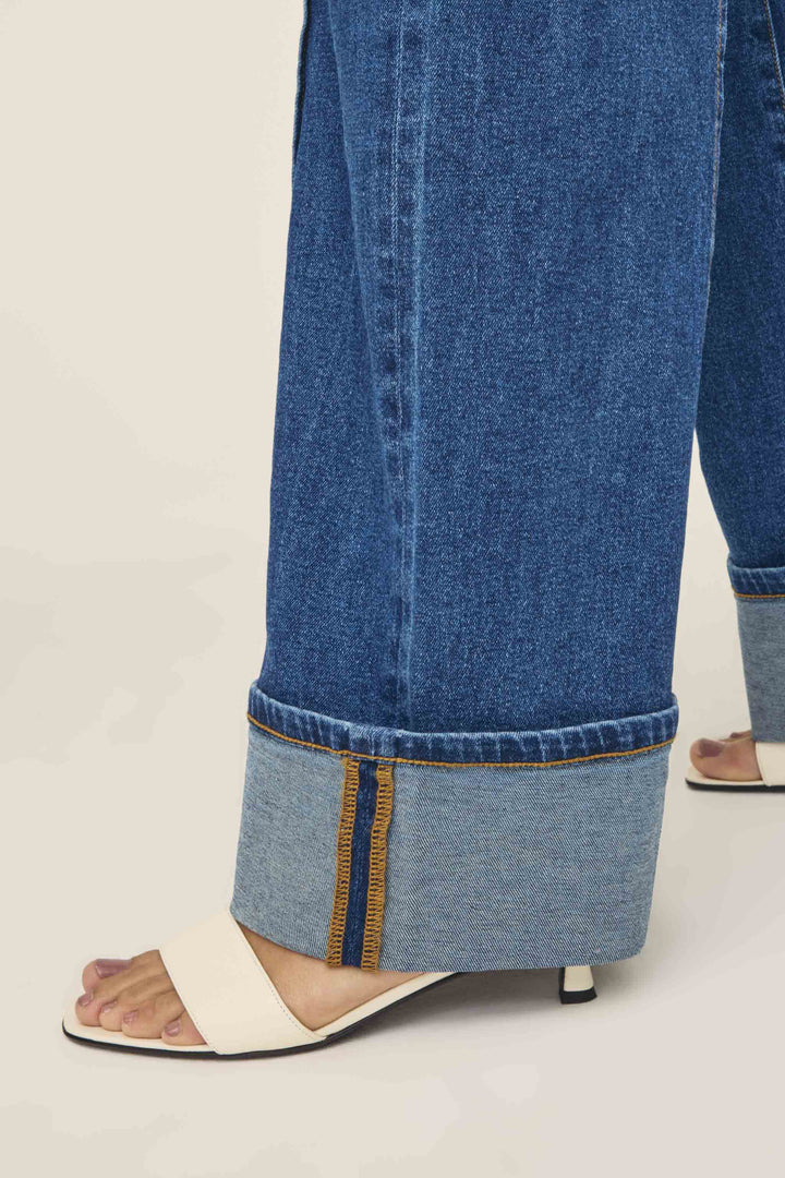 NCE - WIDE LEG JEANS | CUFF IT