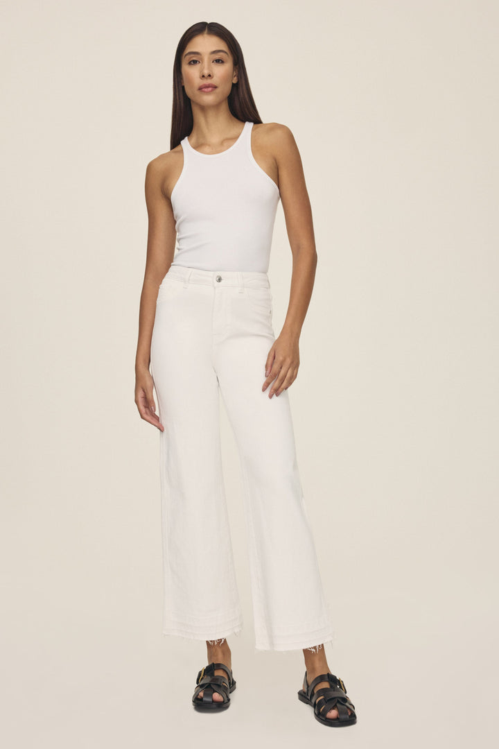ICN - CROPPED WIDE LEG JEANS | OPTIC