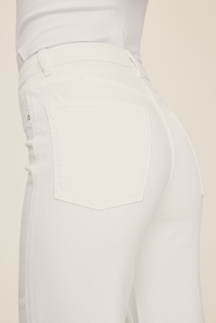ICN - CROPPED WIDE LEG JEANS | OPTIC
