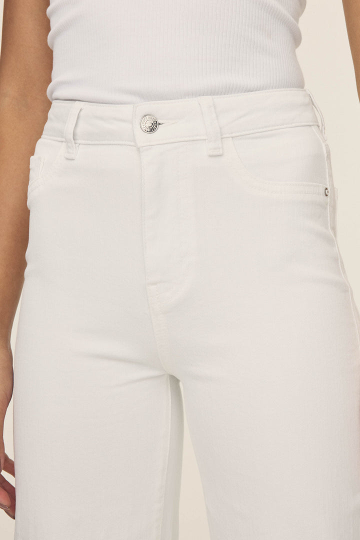 ICN - CROPPED WIDE LEG JEANS | OPTIC