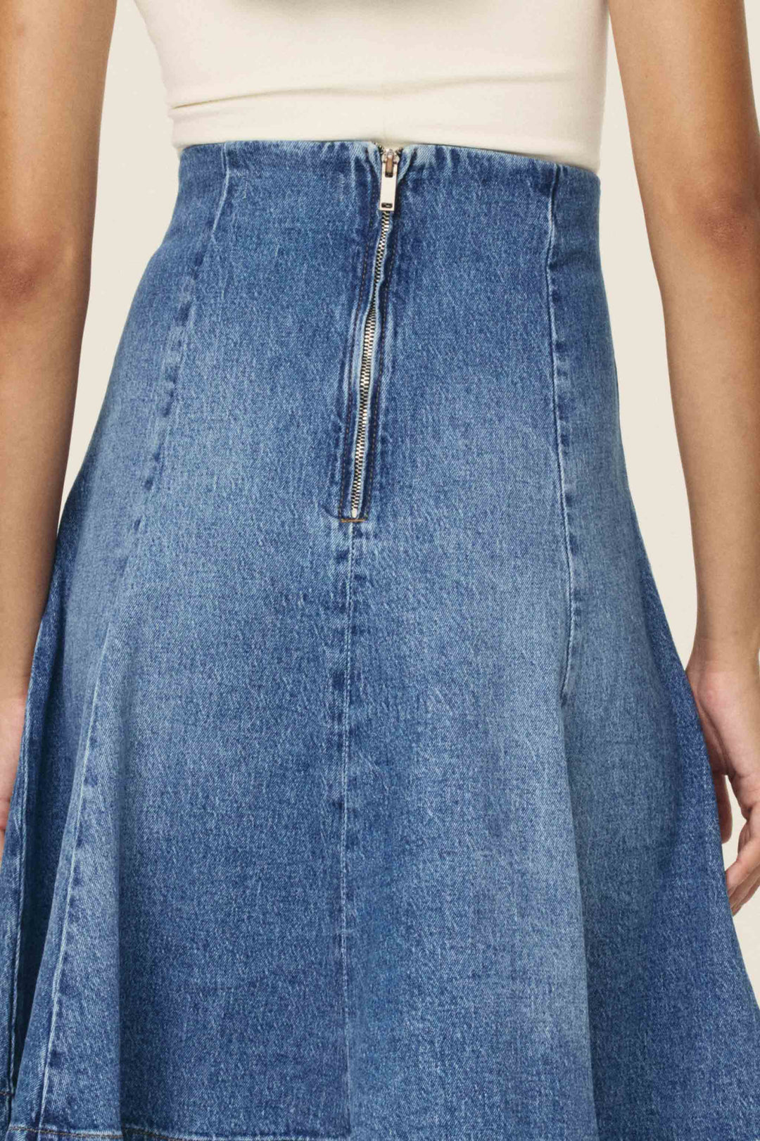 LOS - DENIM MIDI SKIRT | EVERAFTER