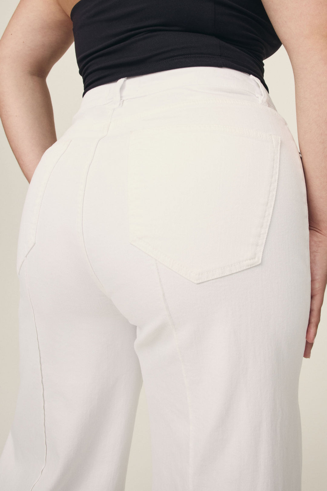 NCE PLUS - WIDE LEG JEANS | OPTIC CUFF