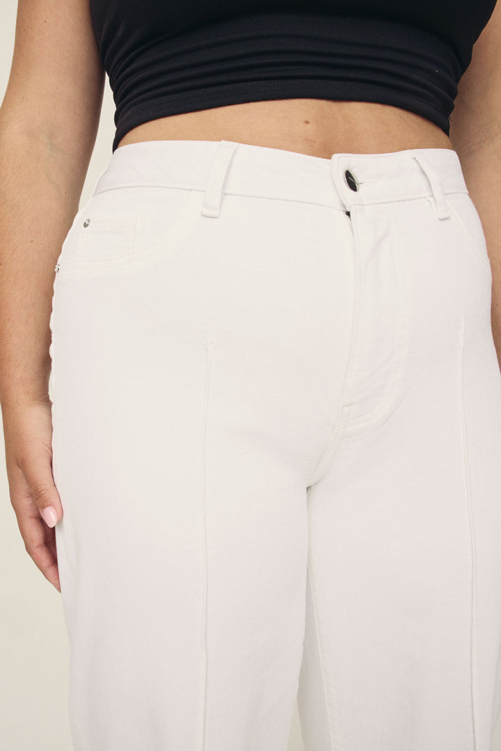 NCE PLUS - WIDE LEG JEANS | OPTIC CUFF