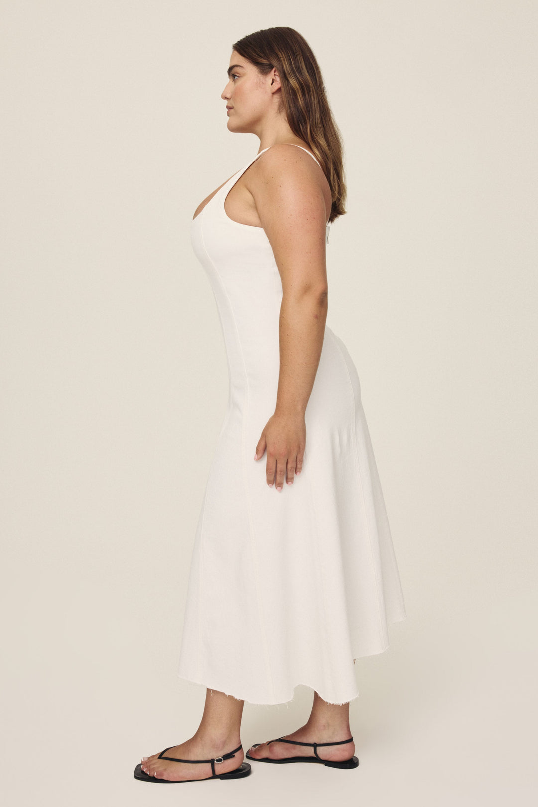 PSA PLUS - DENIM MAXI DRESS | OPTIC