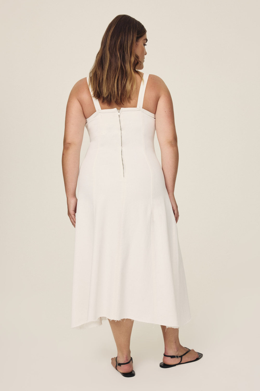 PSA PLUS - DENIM MAXI DRESS | OPTIC