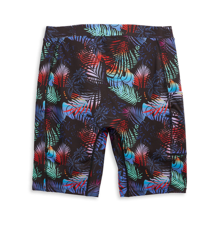Swim 9" Shorts with Pocket - Palm Dreams