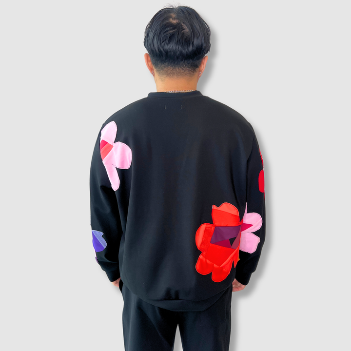 'pop art florals' sweatshirt
