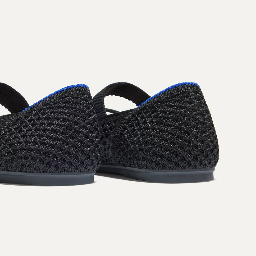 The Kids Bow Mary Jane - Black Mesh
