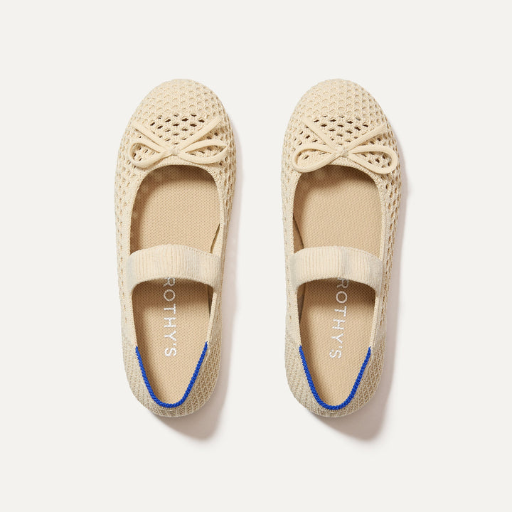 The Kids Bow Mary Jane - Conch Mesh
