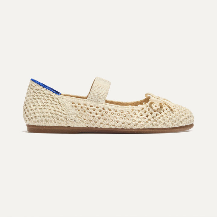 The Kids Bow Mary Jane - Conch Mesh