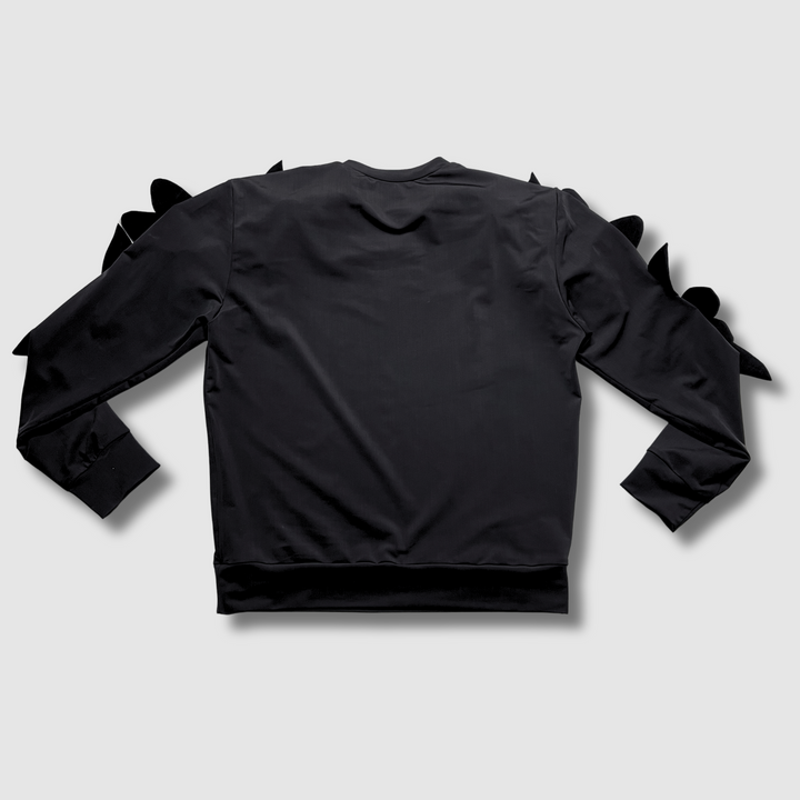 'pitch black botanicals' crewneck sweatshirt