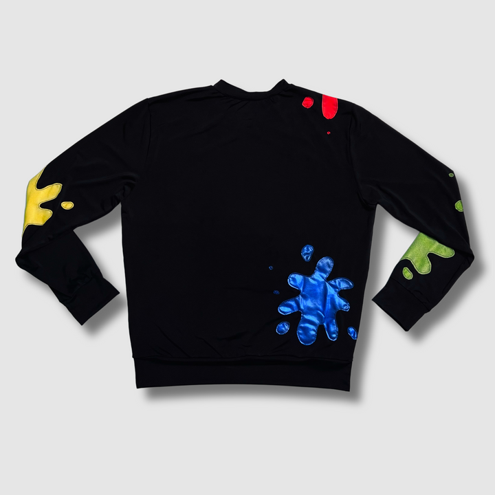 'paint splat' crewneck sweatshirt