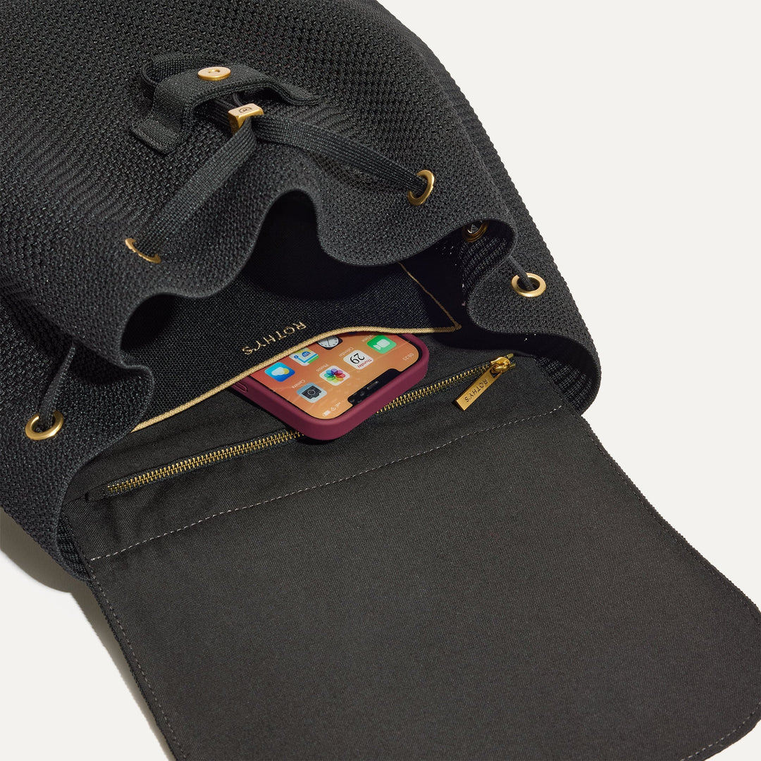 The Cinch Backpack - Black