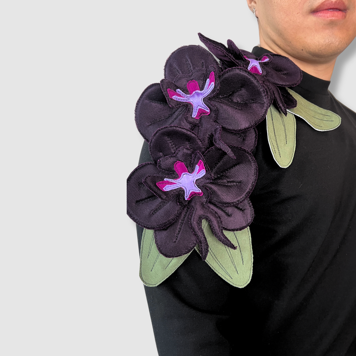 'aubergine orchids' crewneck sweatshirt *NEW RELEASE*