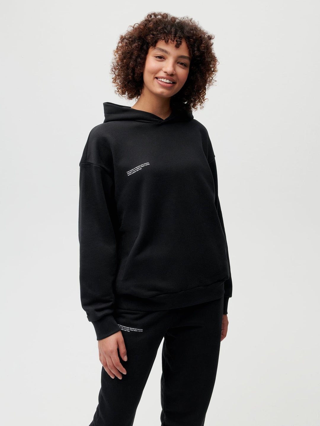Womens 365 Midweight Hoodie—black